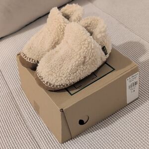 L.L. Bean Cream Shearling Slippers